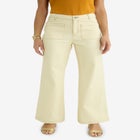 Contrast Stitch Wide Leg Jean image number null