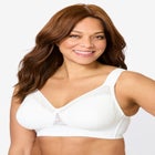 COMFORT CHOICE&reg; Full Coverage Lace Overlay Bra image number null