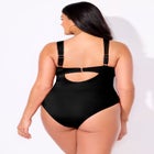 Chain Accent Underwire One Piece Swimsuit image number null