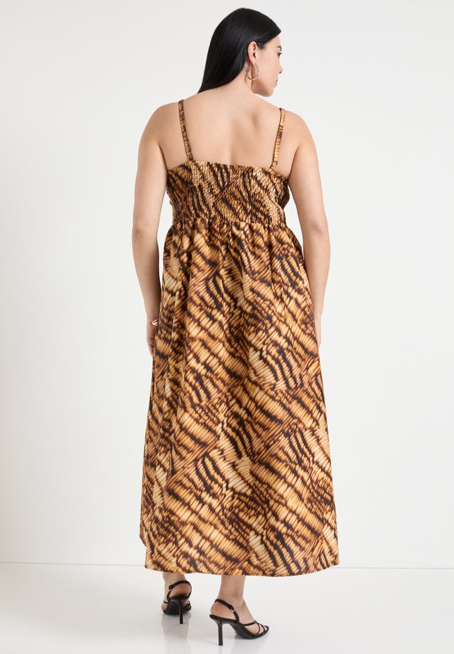Bow-Detailed Midi Dress image number null