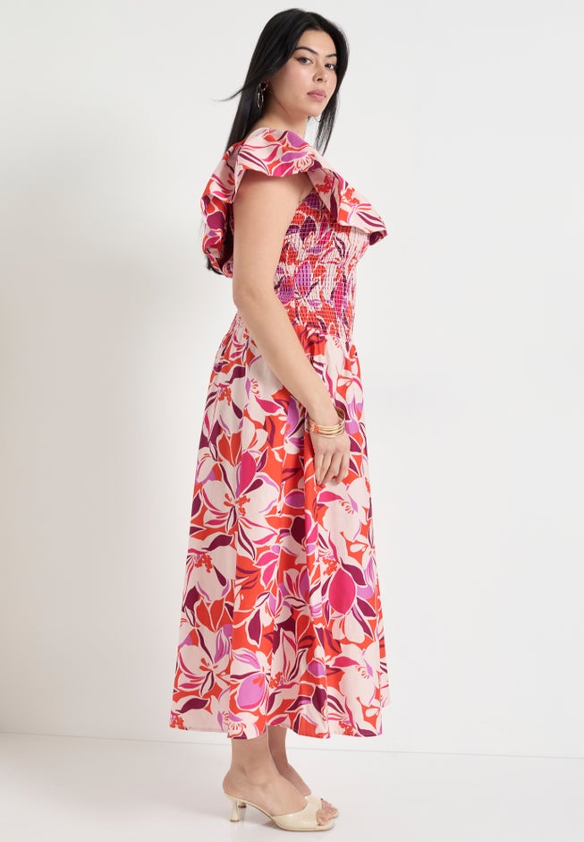 Smocked Bubble Dress image number null