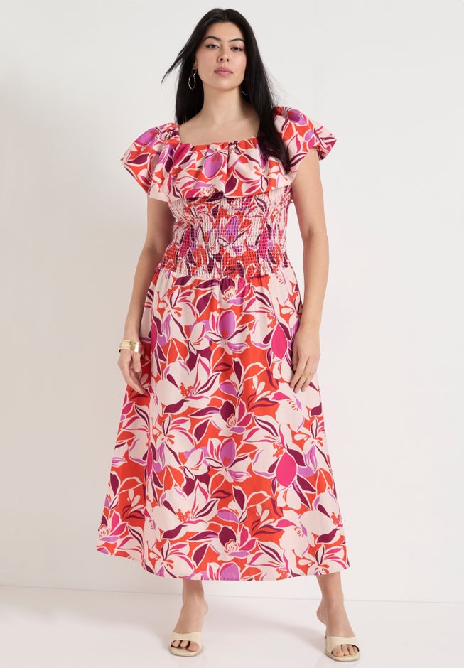 Smocked Bubble Dress image number null