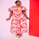 Smocked Bubble Dress image number null