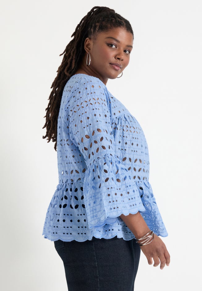 Flounce Peplum Top image number 2