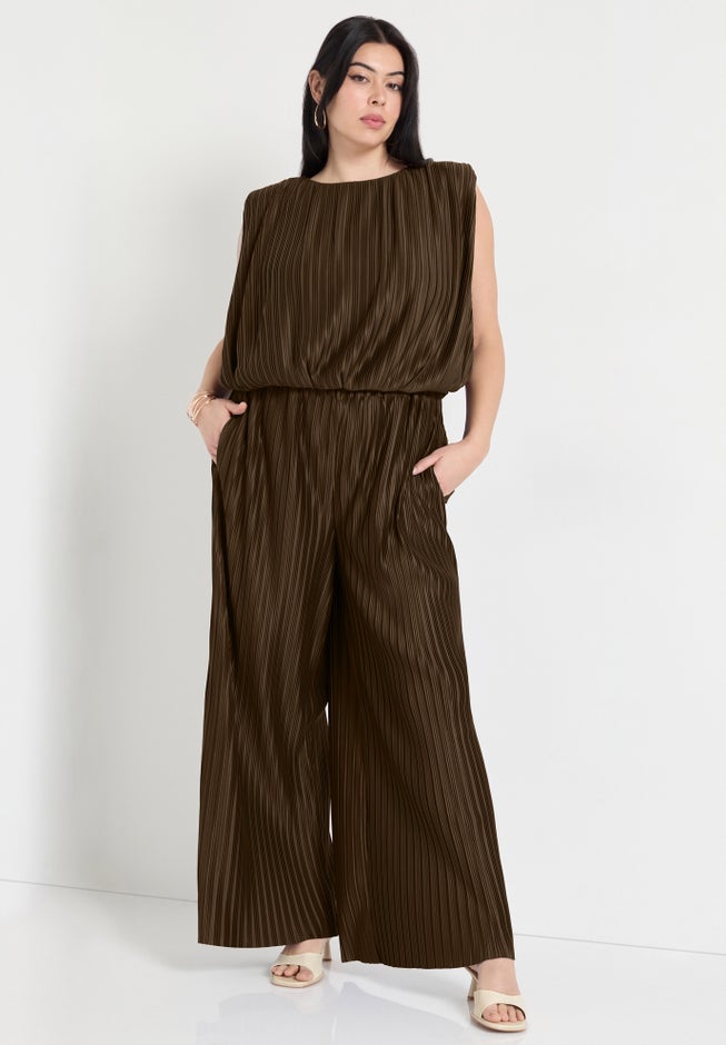 Plisse Dolman-Sleeve Cropped Top image number 3