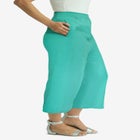 Gauze Wide Leg Crop Pant image number null