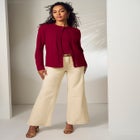 Crochet Trim Cardigan image number null