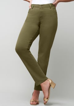 True Fit Stretch Denim Straight Leg Jean