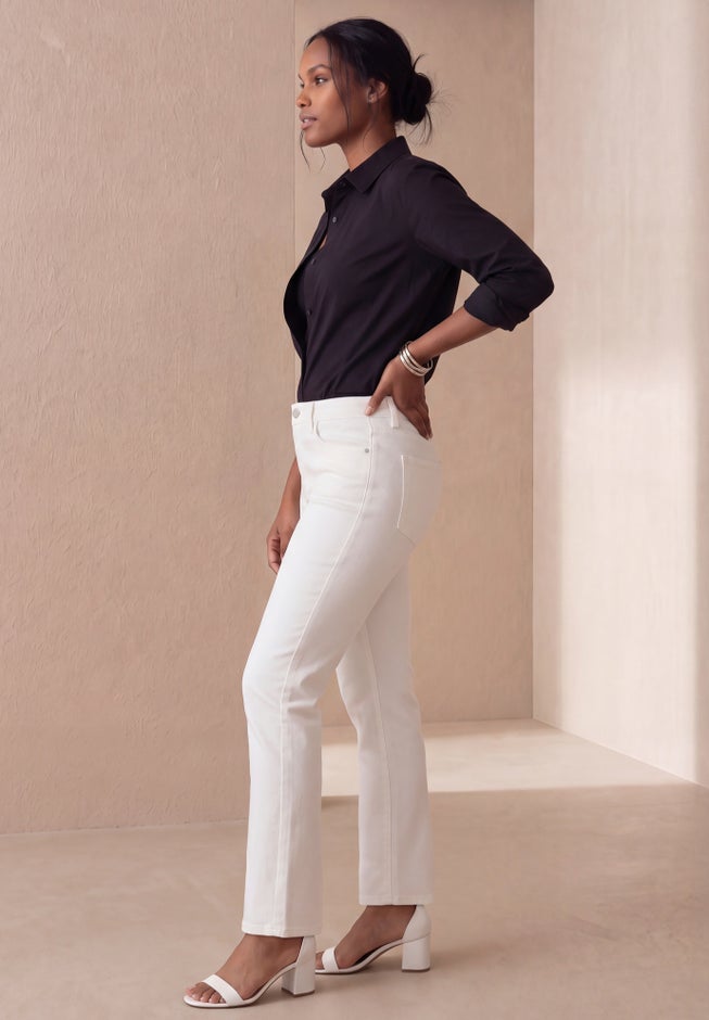True Fit Stretch Denim Straight Leg Jean image number 1