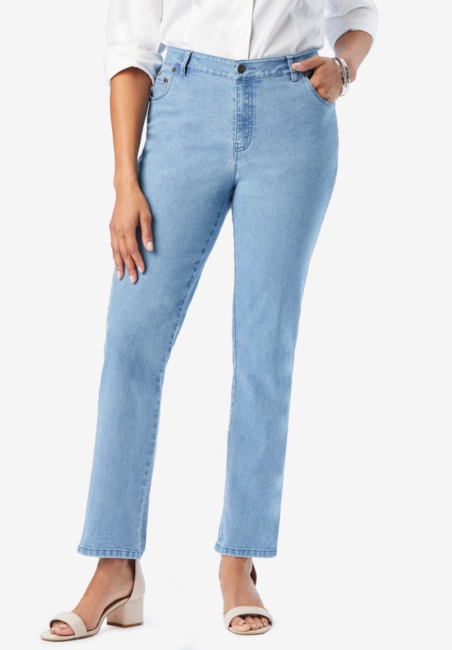 True Fit Stretch Denim Straight Leg Jean image number 0