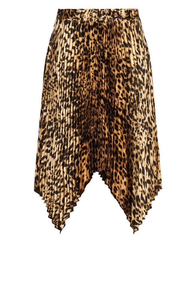 Pleated Print Skirt image number 7