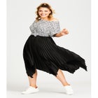 Pleated Plain Skirt image number null