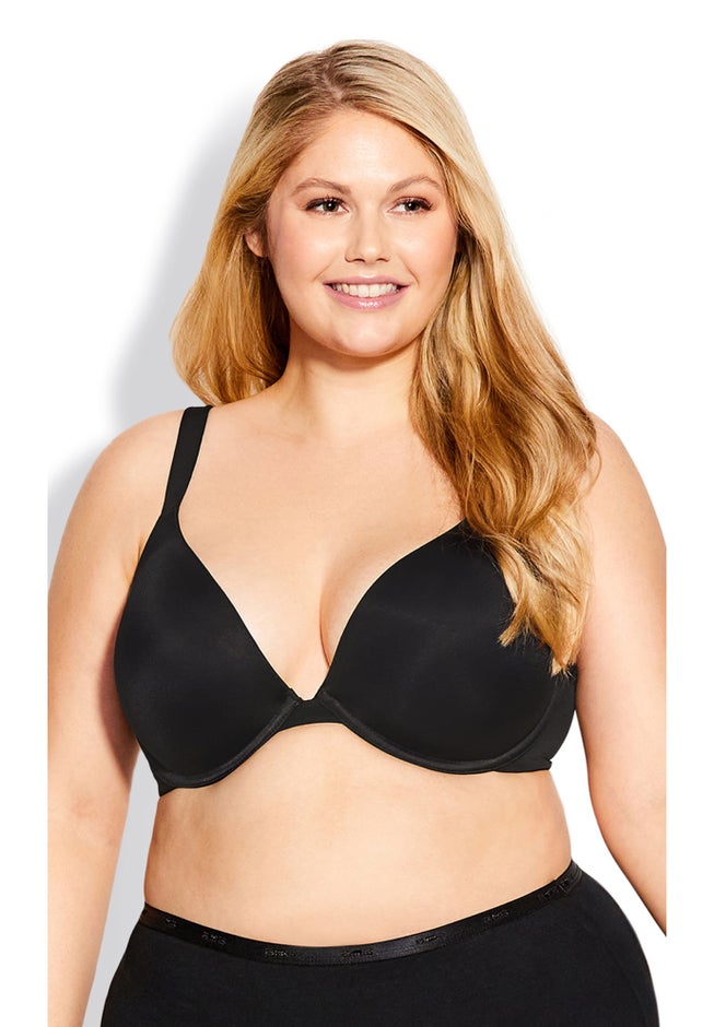 Underwire Basic Plunge Neckline Bra image number 3
