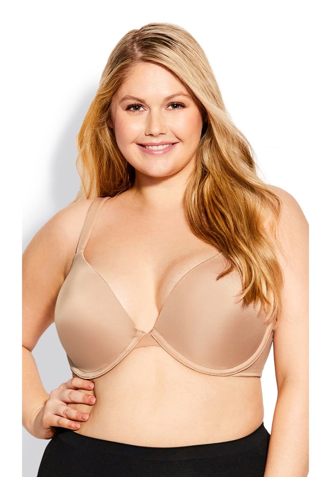 Underwire Basic Plunge Neckline Bra image number 3
