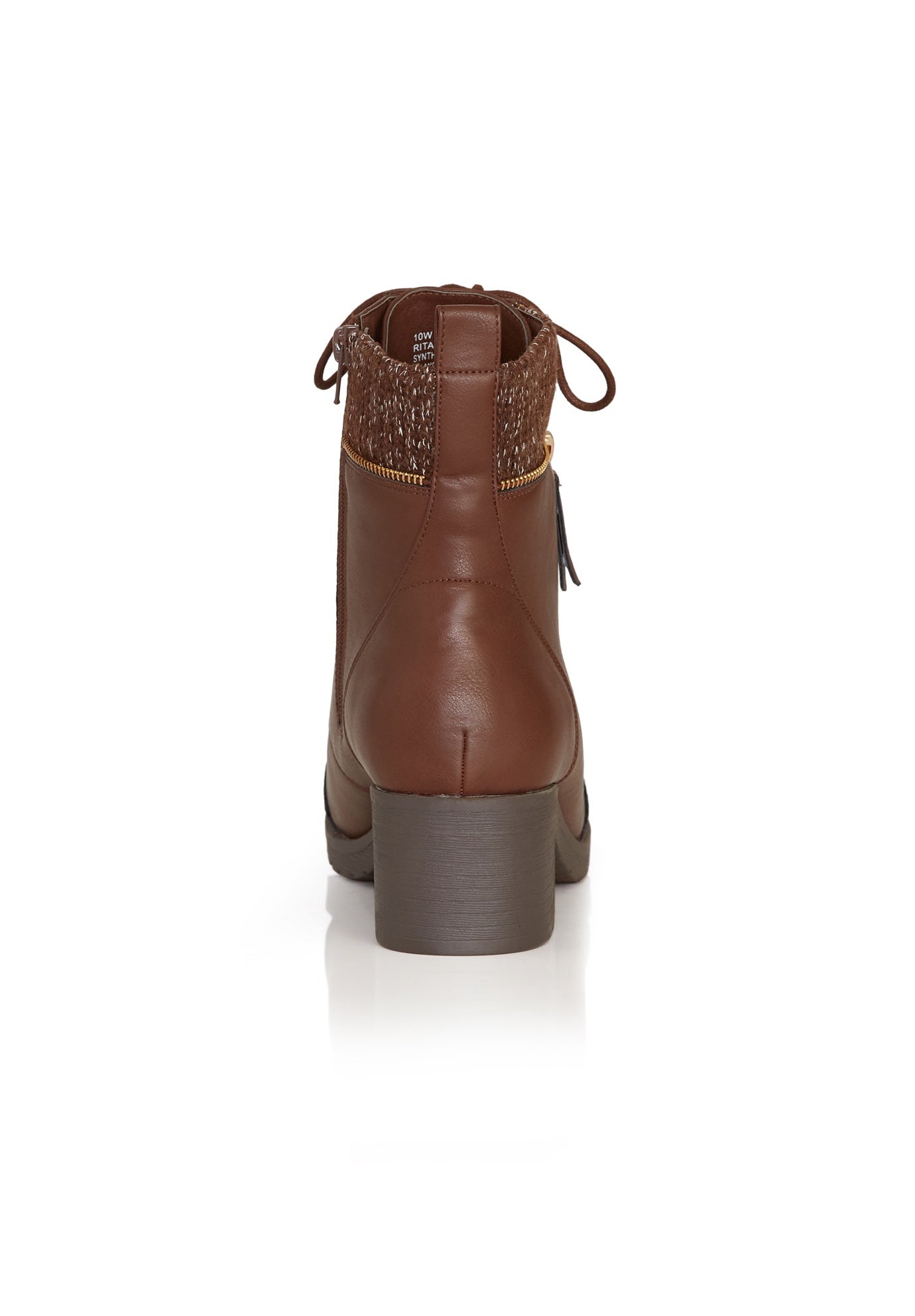 Rita Wide Width Brown Ankle Boot image number 1