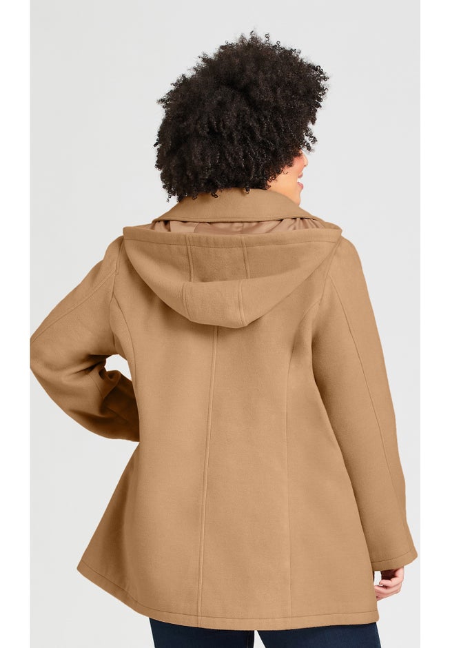 Faux Wool Peacoat image number 3