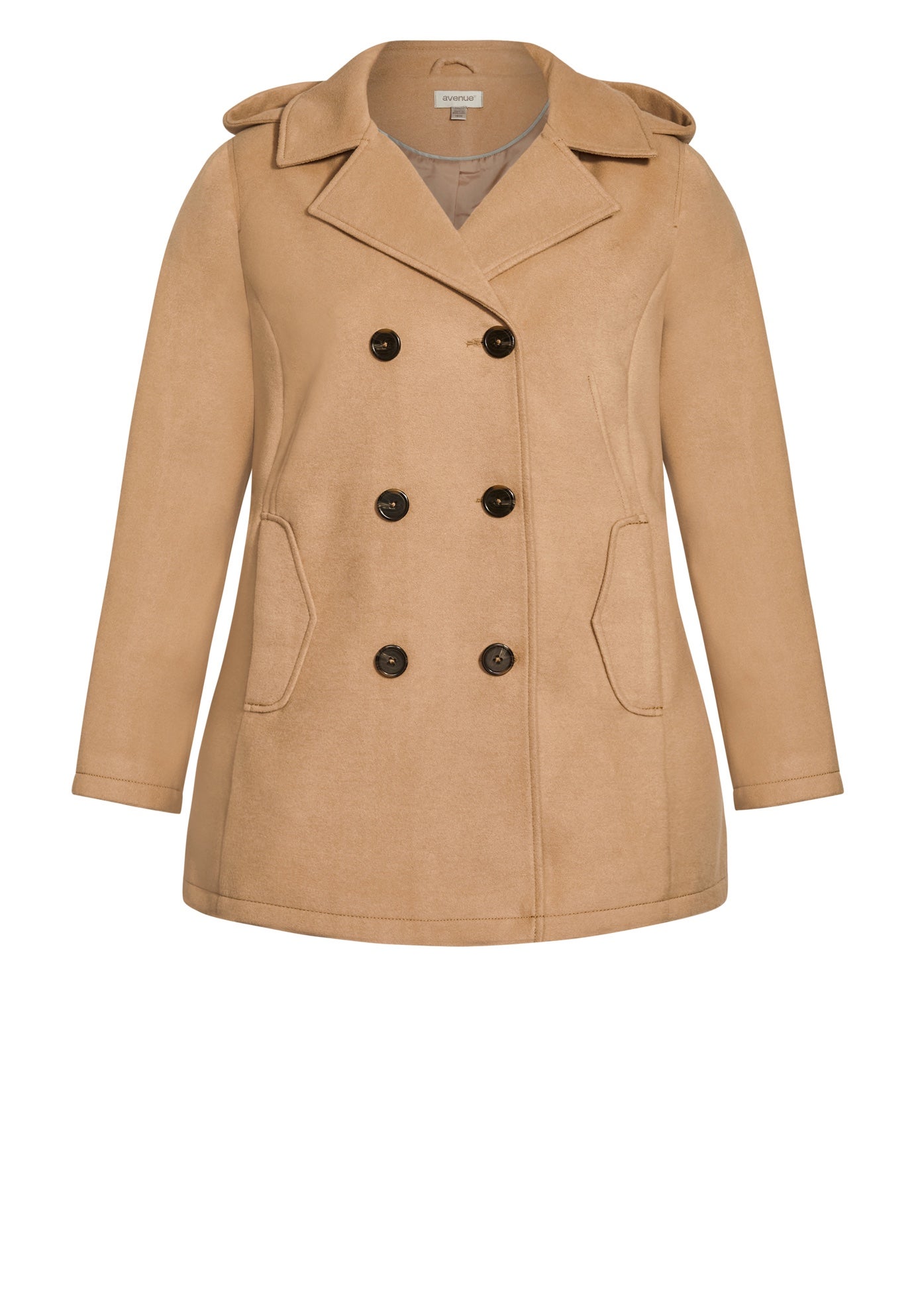 Faux Wool Peacoat image number 5