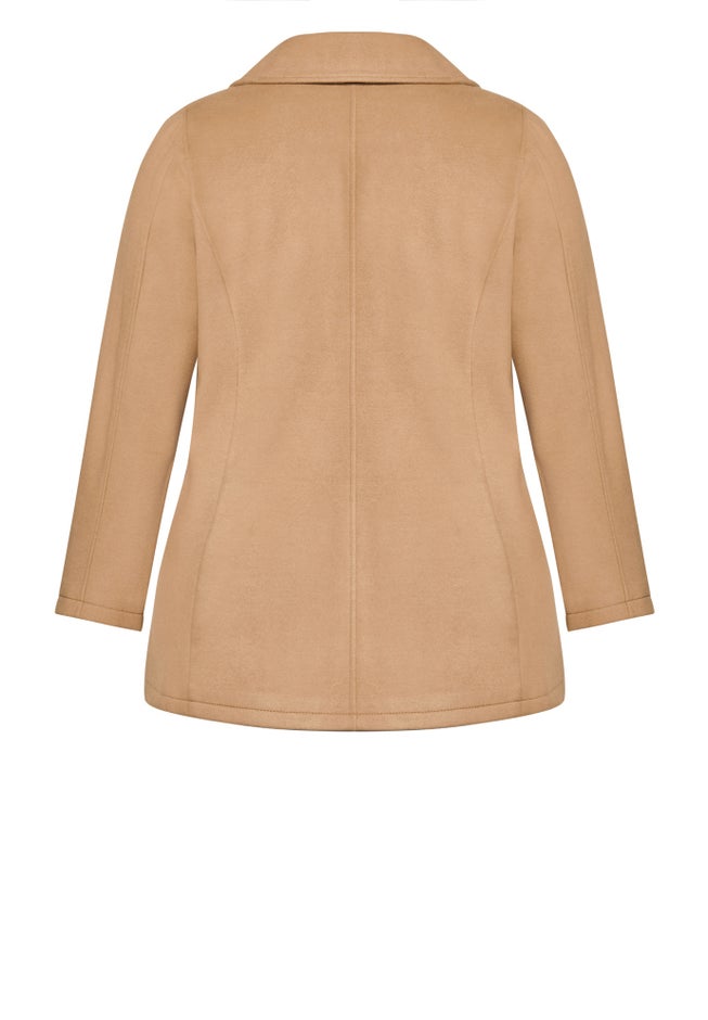 Faux Wool Peacoat image number 7