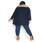 Faux Wool Long Coat image number null