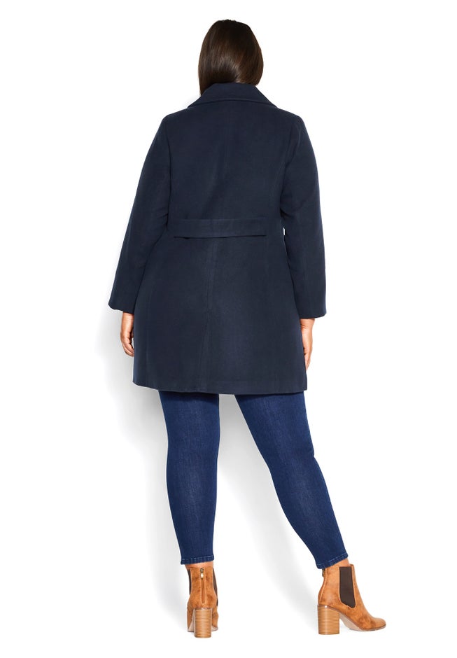 Faux Wool Long Coat image number 6