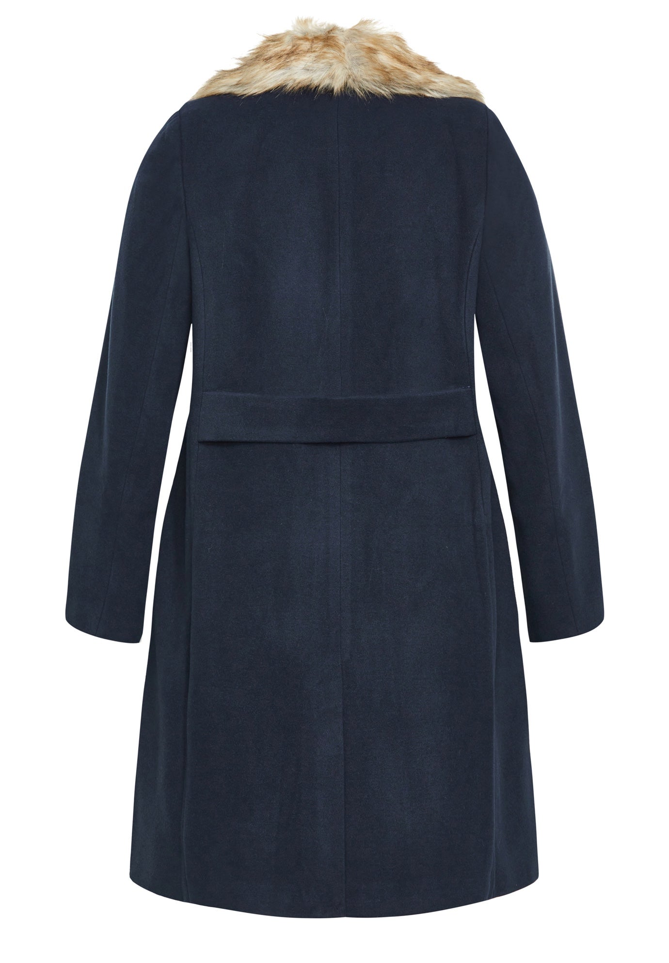 Faux Wool Long Coat image number 7