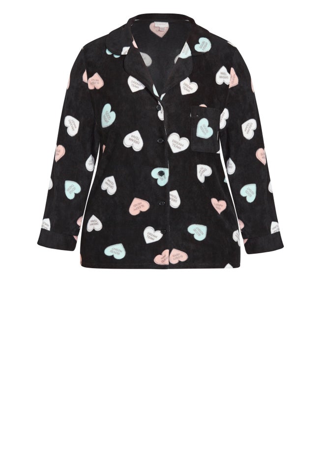 Button Up Fleece Top image number null