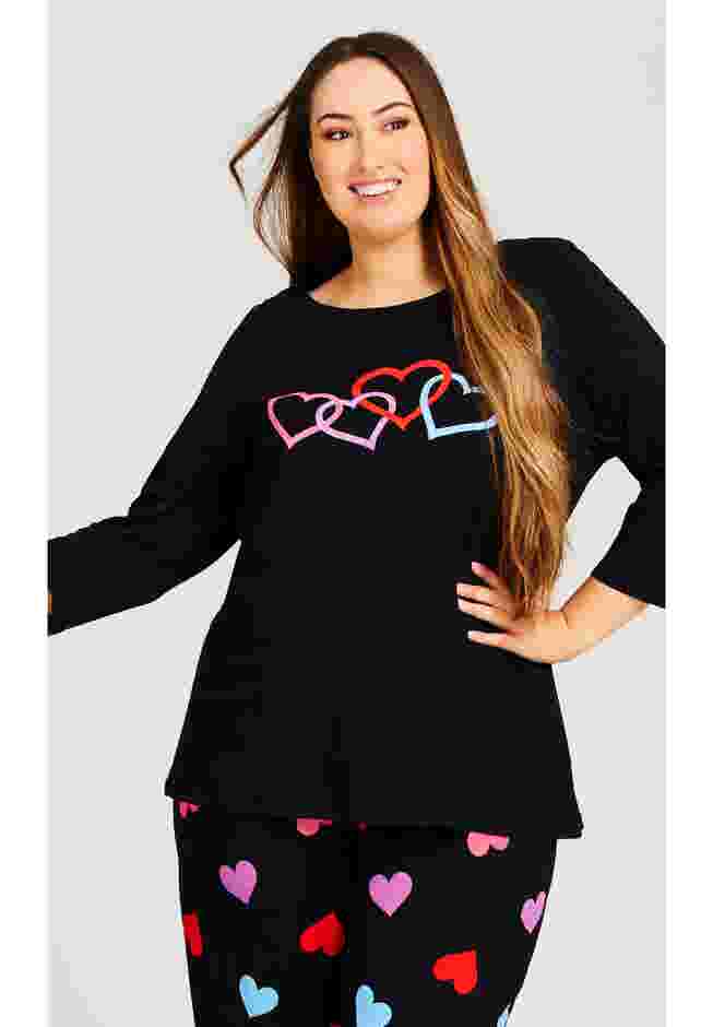 Heart Print Top image number 0