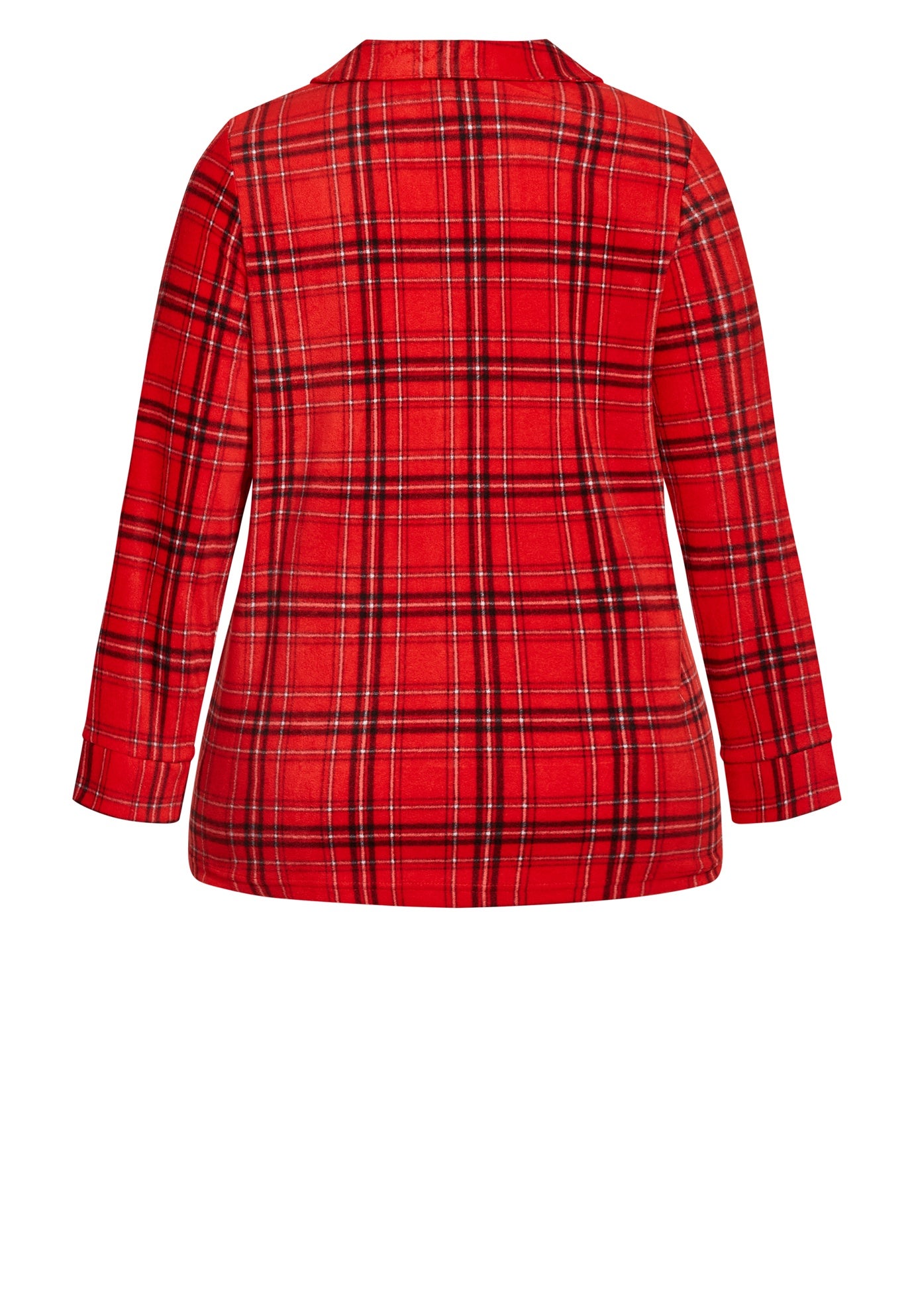 Fleece Check Sleep Top image number 5