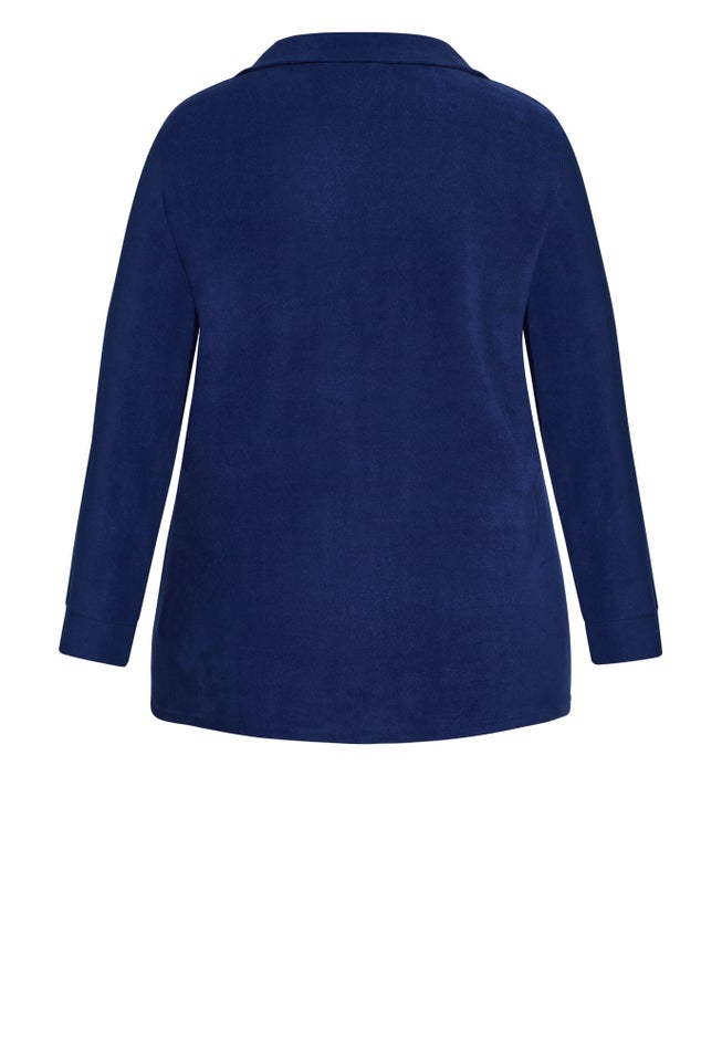Button Fleece Top image number 5