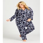 Button Fleece Sleep Top image number null