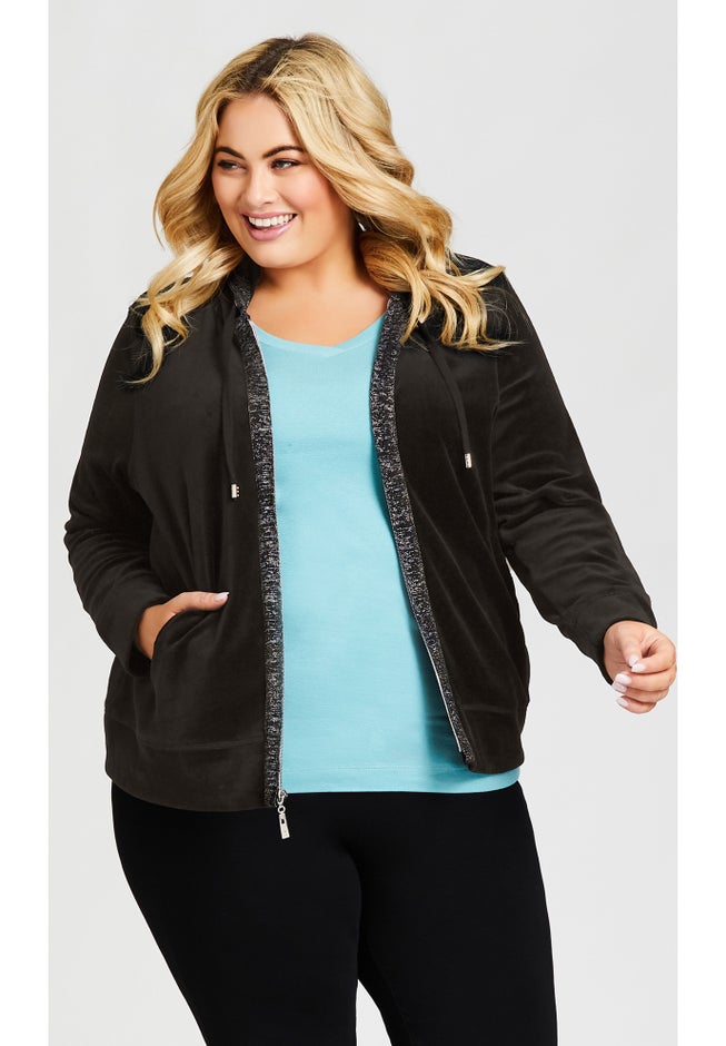 Metallic Velour Jacket image number null