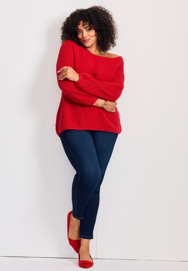 Butter Denim Pull-On High Rise Jean image number 1