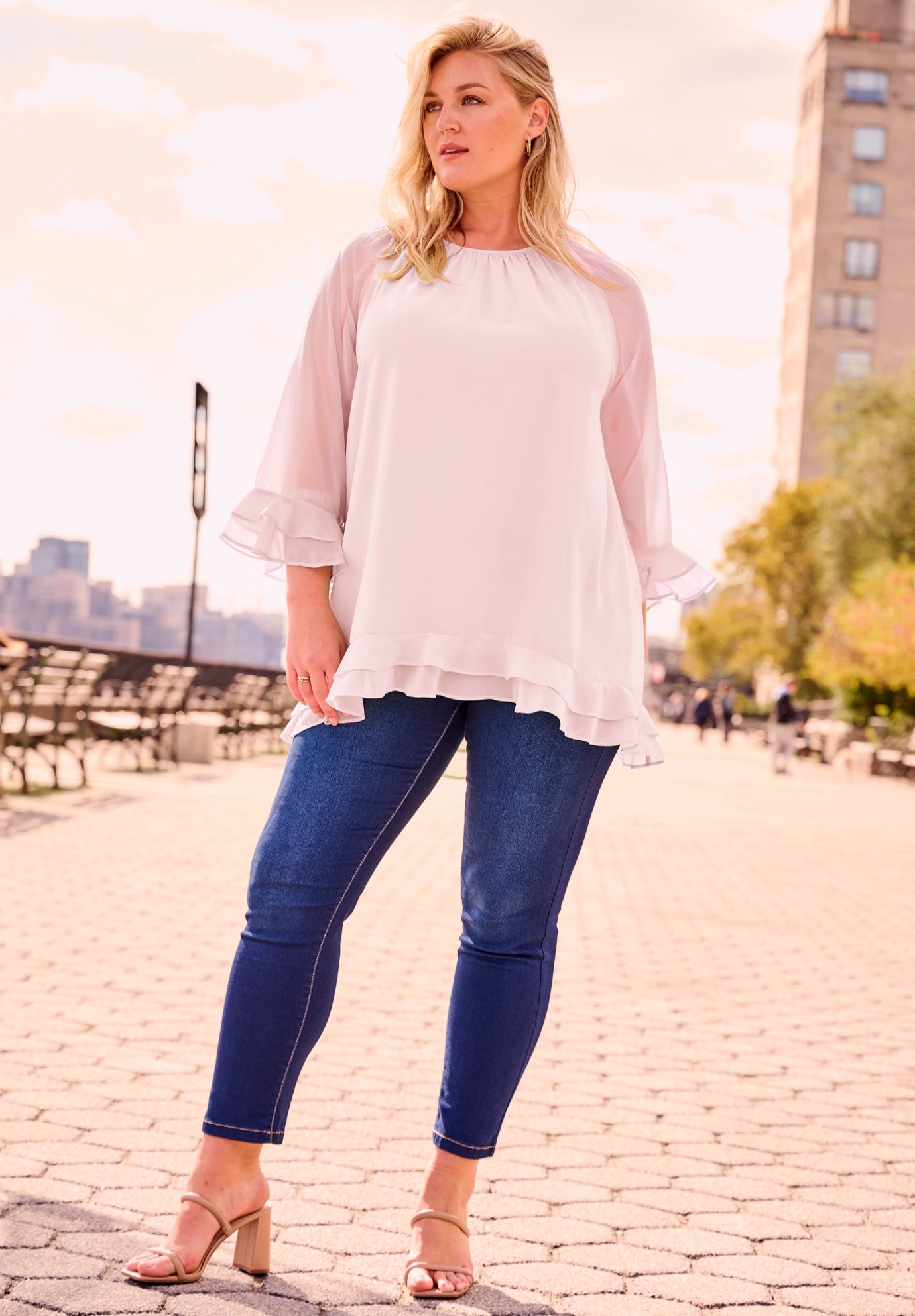 Butter Denim Pull-On High Rise Jean image number 1