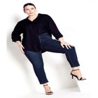 Butter Denim Pull-On High Rise Jean image number null