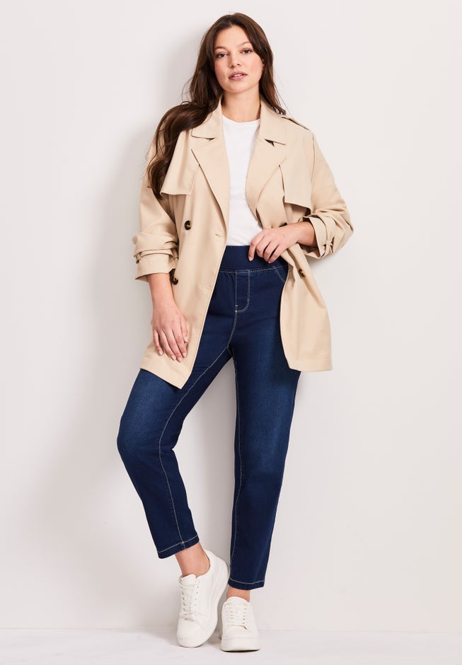 Butter Denim Pull-On High Rise Jean image number 5