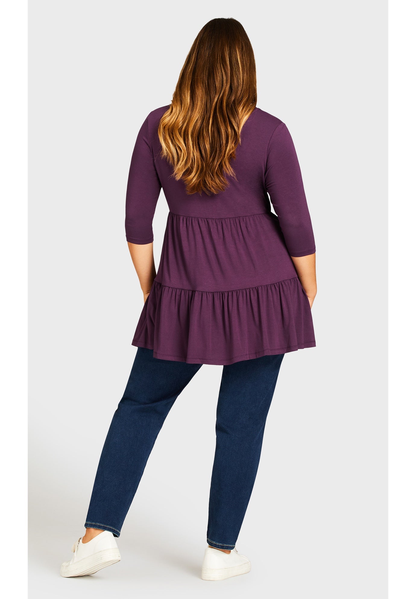 Butter Denim Pull-On High Rise Jean image number 3