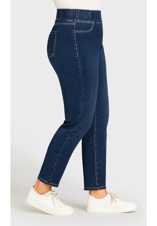 Butter Denim Pull-On High Rise Jean image number 1