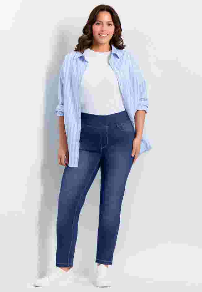 Butter Denim Pull-On High Rise Jean image number 0