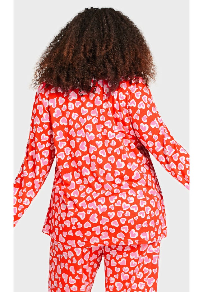 Button Heart Sleep Top image number 1