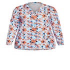 Button Print Sleep Top image number null