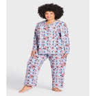 Button Print Sleep Top image number null