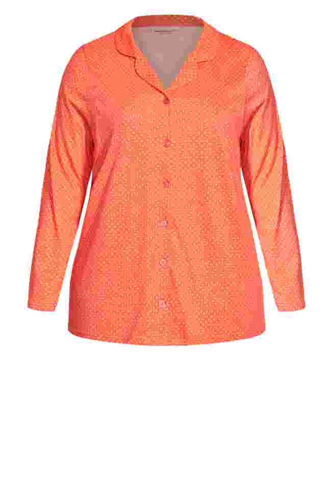 Button Print Sleep Top image number 2