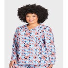 Button Print Sleep Top image number null