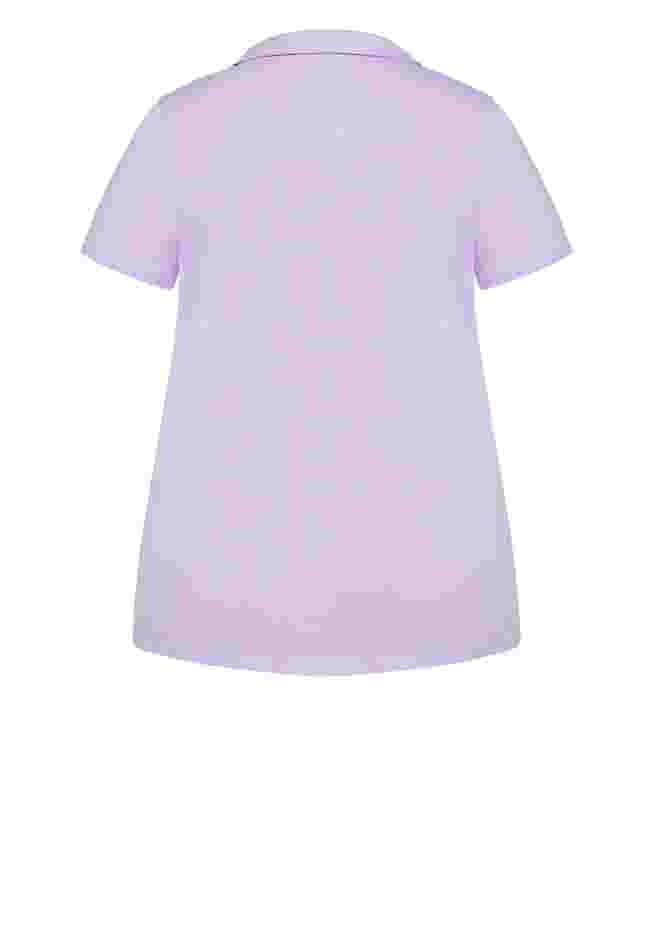 Button Short Sleeve Sleep Top image number 5