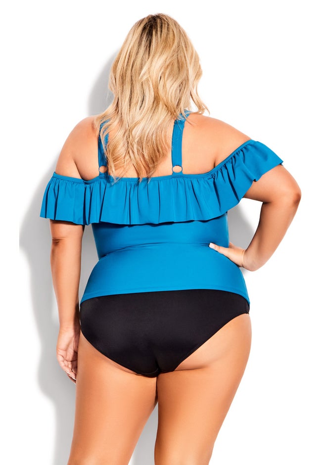 Ruffle Tankini Top image number null