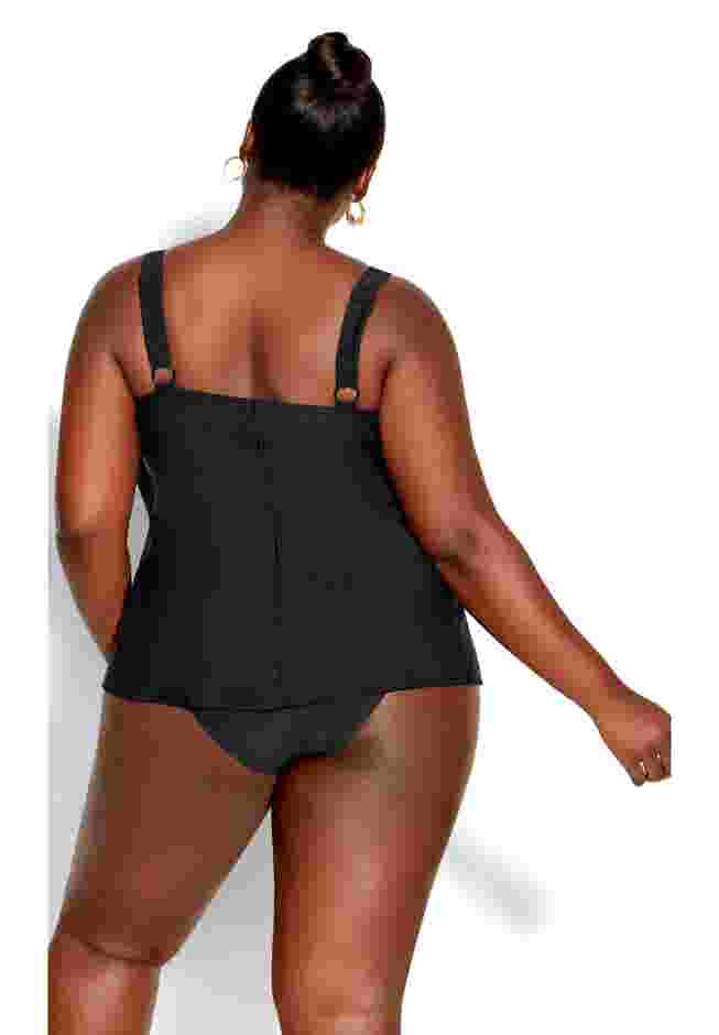 V Tiered Tankini Top image number 1
