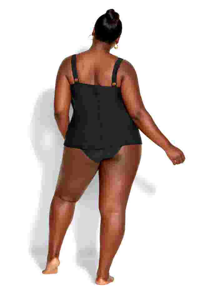 V Tiered Tankini Top image number 4