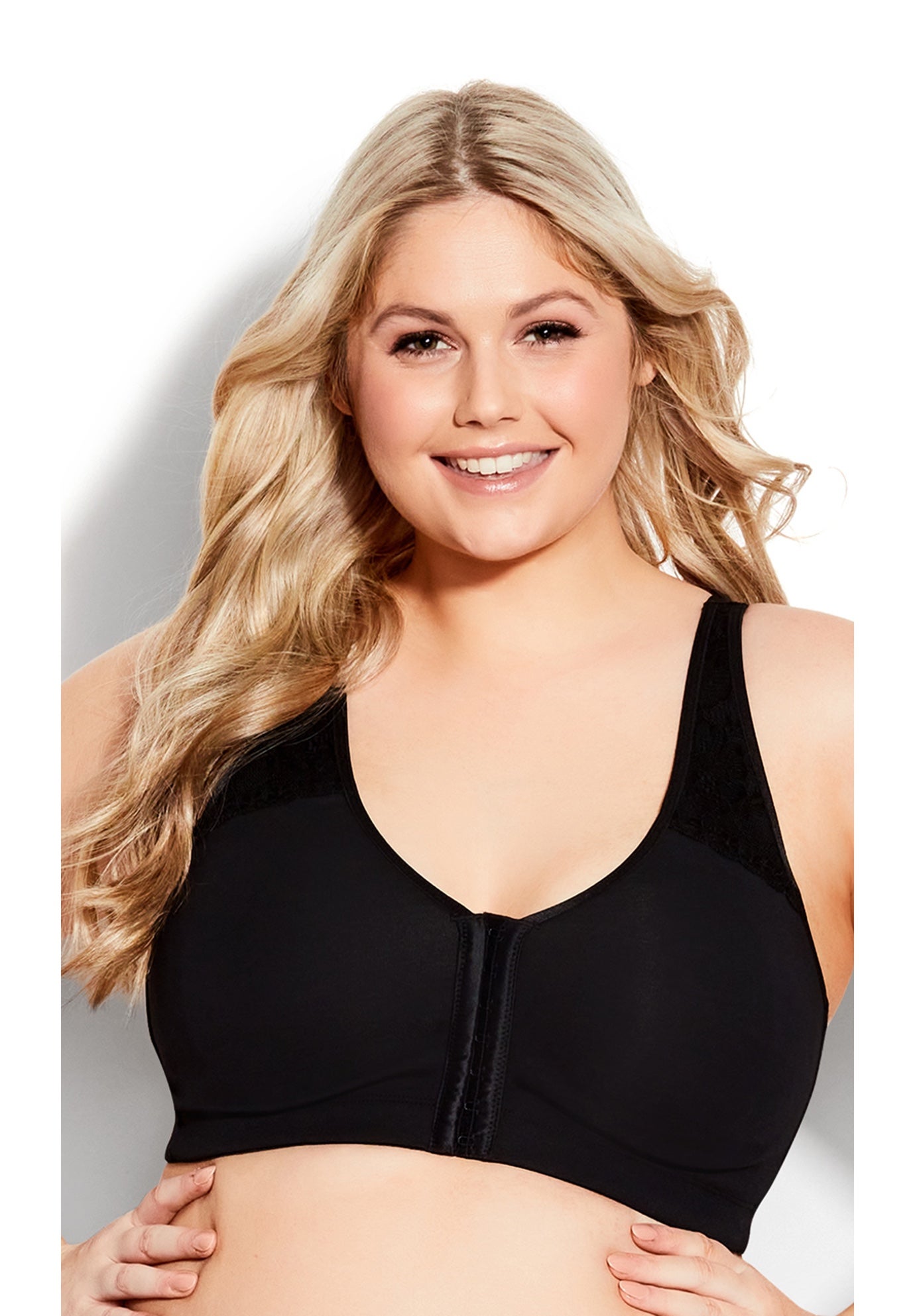 Comfort Cotton Wire Free Front Close Bra image number 0