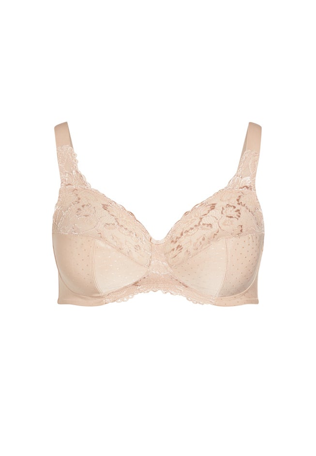 Lace Soft Cup Wire Free Bra image number 2