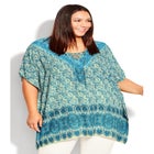 Tie Neck Poncho image number null